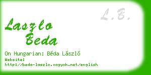 laszlo beda business card